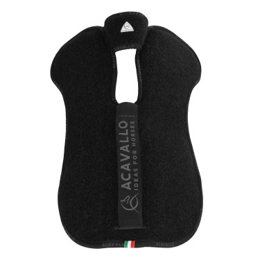 Amortecedor Piuma dupla feltro traseiro Equestro Preto