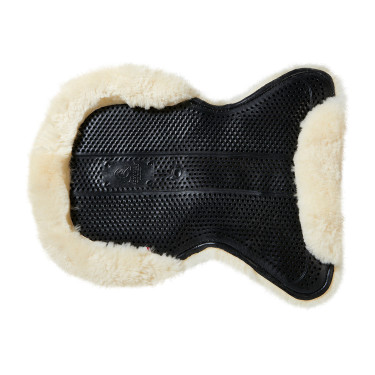 Amortecedor misto Close Contact Acavallo Classic com lã integral Preto / natural