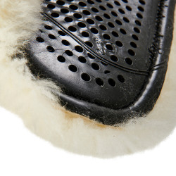 Amortecedor misto Close Contact Acavallo Classic com lã integral Preto / natural