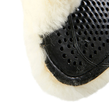 Amortecedor misto Close Contact Acavallo Classic com lã integral Preto / natural