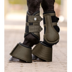 Guetres de dressage Waldhausen Comfort Fit Castanho verde