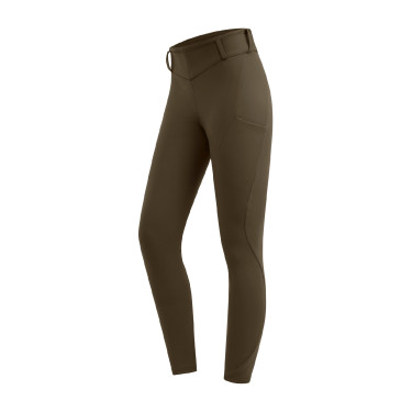 Legging térmico de equitação ELT Rena feminino Castanho verde Legging térmico de equitação ELT Rena feminino Castanho verde