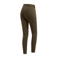Legging térmico de equitação ELT Rena feminino Castanho verde Legging térmico de equitação ELT Rena feminino Castanho verde