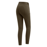 Legging térmico de equitação ELT Rena feminino Castanho verde Legging térmico de equitação ELT Rena feminino Castanho verde