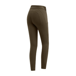 Legging térmico de equitação ELT Rena feminino Castanho verde Legging térmico de equitação ELT Rena feminino Castanho verde
