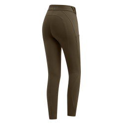 Legging térmico de equitação ELT Rena feminino Castanho verde