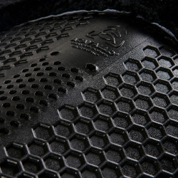 Amortecedor traseiro de camurça com lã de carneiro e dianteiro em gel Acavallo Preto / preto