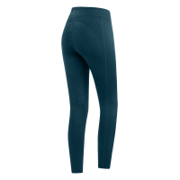 Legging de equitação térmico ELT Rica em lã polar felpuda infantil Azul petróleo