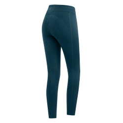 Legging de equitação térmico ELT Rica em lã polar felpuda infantil Azul petróleo