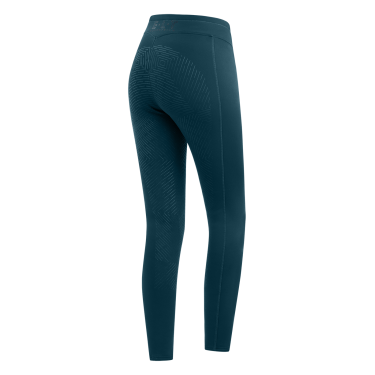 Legging de equitação térmico ELT Rica em lã polar felpuda infantil Azul petróleo