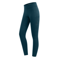 Legging de equitação térmico ELT Rica em fleece bouclé feminino Preto
