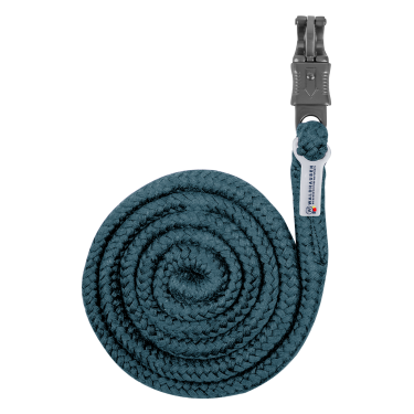 Longe de atar Plus Waldhausen com mosquetão antipânico e ferragens escuras Azul petróleo