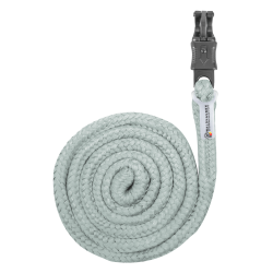 Longe de atar Plus Waldhausen com mosquetão antipânico e ferragens escuras Azul prateado