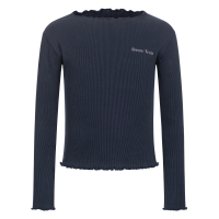 Camiseta ELT de manga comprida Lucky Merle infantil Azul profundo Camiseta ELT de manga comprida Lucky Merle infantil Azul profundo