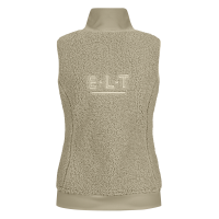 Colete de lã polar ELT sem mangas Rotterdam feminino Cinzento-bege Colete de lã polar ELT sem mangas Rotterdam feminino Cinzento-bege