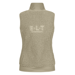 Colete de lã polar ELT sem mangas Rotterdam feminino Cinzento-bege