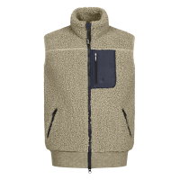 Colete sem mangas ELT polar Teddy Alma infantil Cinzento-bege