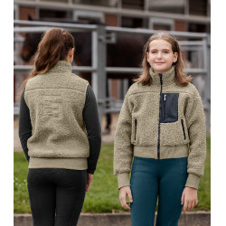 Colete sem mangas ELT polar Teddy Alma infantil Cinzento-bege