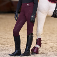 Legging de equitação Imperial Riding Tessy FullGrip KIDS Figue Violeta