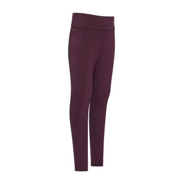 Legging de equitação Imperial Riding Tessy FullGrip KIDS Figue Violeta