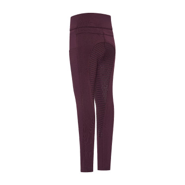 Legging de equitação Imperial Riding Tessy FullGrip KIDS Figue Violeta