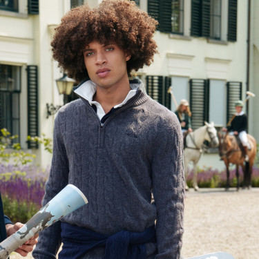 Pulôver HV Polo Dan homem Nuvem Branco