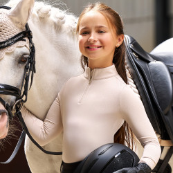 Camisola térmica Imperial Riding Jamy para crianças Cinza / areia Cinzento Camisola térmica Imperial Riding Jamy para crianças Cinza / areia Cinzento