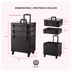 Caixa de limpeza Imperial Riding StackX Deluxe Preto