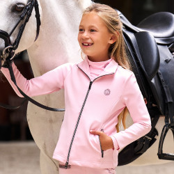 Cardigã Imperial Riding Carla infantil Algodão doce Rosa