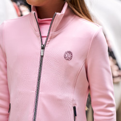 Cardigã Imperial Riding Carla infantil Algodão doce Rosa