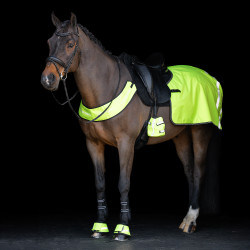 Protetores de dedos para estribos Imperial Riding Reflective, conjunto com 2 peças Amarelo
