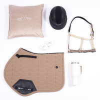 Almofada HV Polo Kelly Champanhe Bege