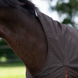 Capa de exterior Imperial Riding Customized High Neck 300g Castanho escuro / castanho claro