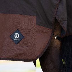Manta de exterior Imperial Riding Customized High Neck 400g Castanho escuro / castanho claro Manta de exterior Imperial Riding Customized High Neck 400g Castanho escuro / castanho claro