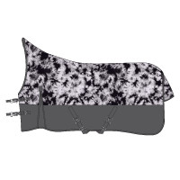 Manta de exterior Imperial Riding Customized High Neck polar Xadrez violeta / cinza Manta de exterior Imperial Riding Customized High Neck polar Xadrez violeta / cinza