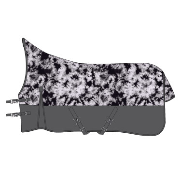 Manta de exterior Imperial Riding Customized High Neck polar Xadrez violeta / cinza Manta de exterior Imperial Riding Customized High Neck polar Xadrez violeta / cinza