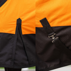 Cobertura exterior Imperial Riding Customized sem gola Laranja / castanho escuro Multicolor
