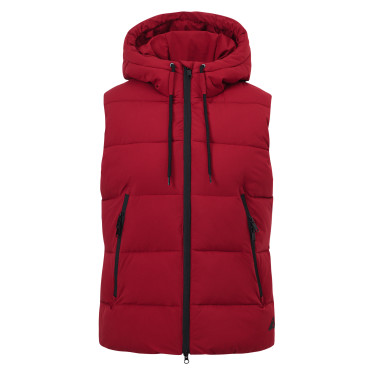Colete acolchoado sem mangas Euro-Star Isla para mulher Vermelho profundo