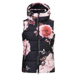 Colete acolchoado sem mangas Imperial Riding Flora mulher Estampa floral Motivos