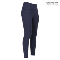 Legging de equitação Euro-Star Empower winter FullGrip feminino Noite Azul-marinho