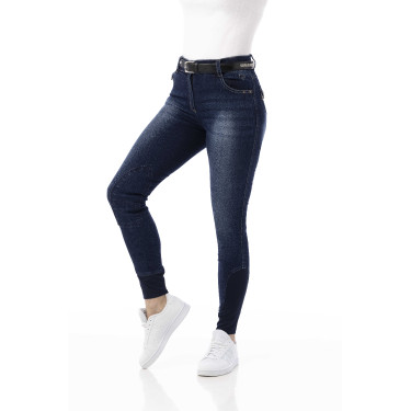 Jeans feminino Equithème Texas Azul denim Jeans feminino Equithème Texas Azul denim