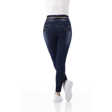 Jeans feminino Equithème Texas Azul denim Jeans feminino Equithème Texas Azul denim