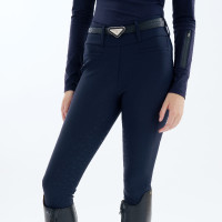 Legging de equitação Euro-Star Enforce winter FullGrip feminino Amarante Vermelho