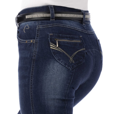 Jeans feminino Equithème Texas Azul denim Jeans feminino Equithème Texas Azul denim