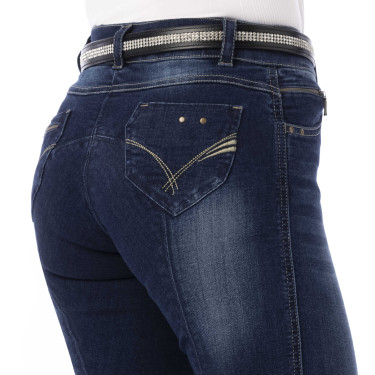 Jeans feminino Equithème Texas Azul denim Jeans feminino Equithème Texas Azul denim