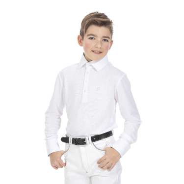 Polo Equithème Mesh de mangas compridas Polo Equithème Mesh de mangas compridas
