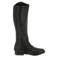 Mini-perneiras Equithème couro Preto