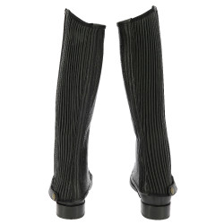 Mini-perneiras Equithème couro Preto