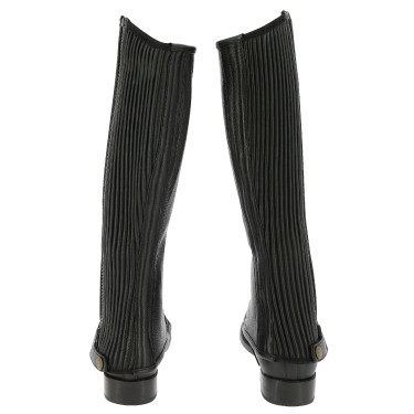 Mini-perneiras Equithème couro Preto