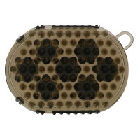 Luva dupla face para escovar e massagear Preto